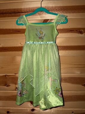 Disney Tinker Bell Light Green Sparkle Dress